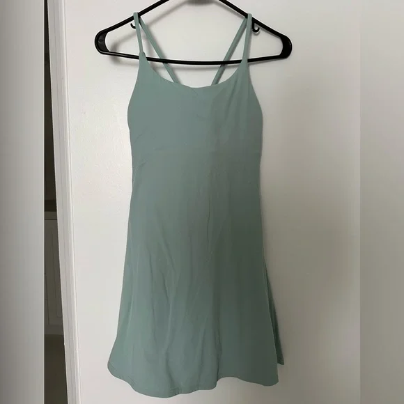 Dresses | Sage Green Halara Tennis Dress With Attached Shorts Pockets |  Poshmark